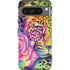 Neon Rainbow Cheetah with Rose by Sheena Pike Google Pixel 8 Pro Impact Case